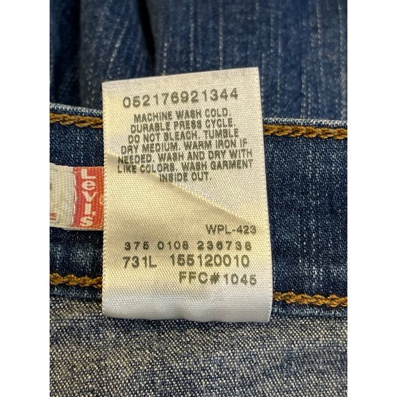 y2k grunge streetwear 00s 90s Levi’s 512 perfectly slimming bootcut jeans sz 12m - Picture 11 of 12